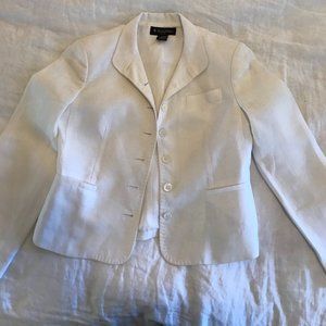 White linen Brooks Brother's blazer